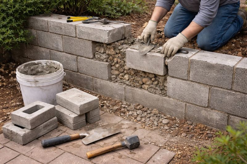 Block Wall Repair in El Dorado Hills, CA