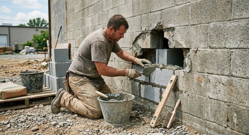 Block Wall Repair in Pollock Pines, CA