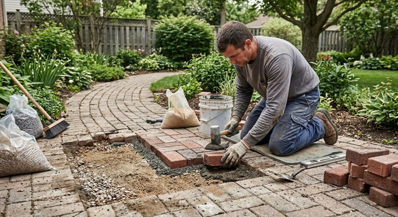 Brick Driveway Repair in Placerville, CA