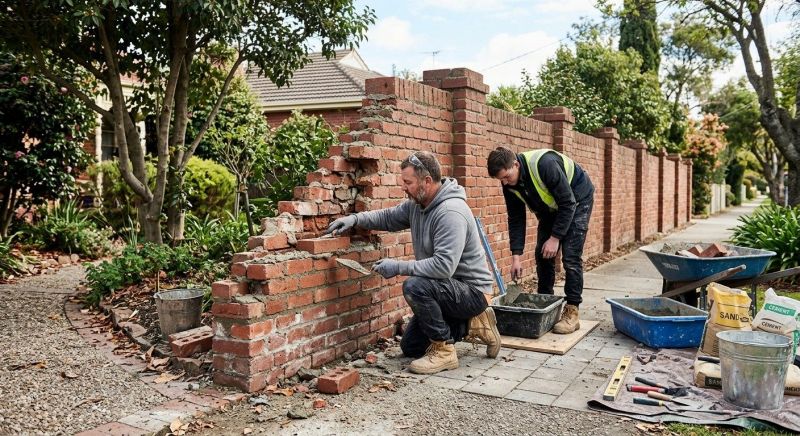 Brick Fence Repair in Placerville, CA