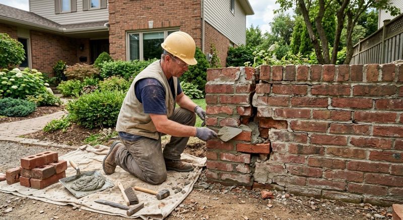 Brick Fence Repair in Placerville, CA
