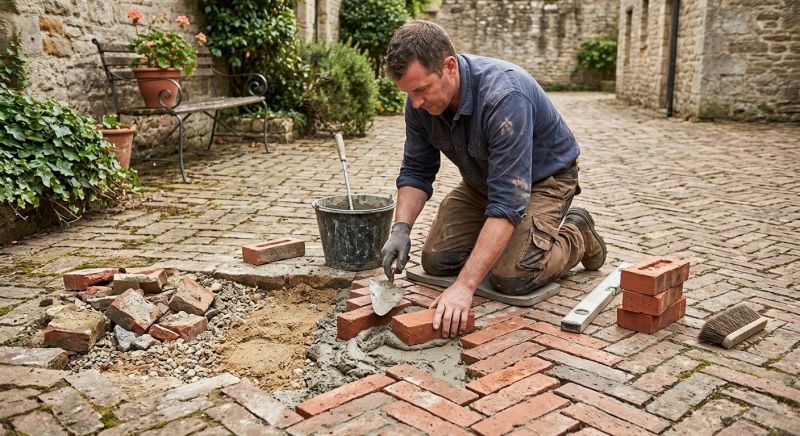Brick Flatwork Repair in Fair Oaks, CA