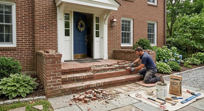 Brick Flatwork Repair in Folsom, CA