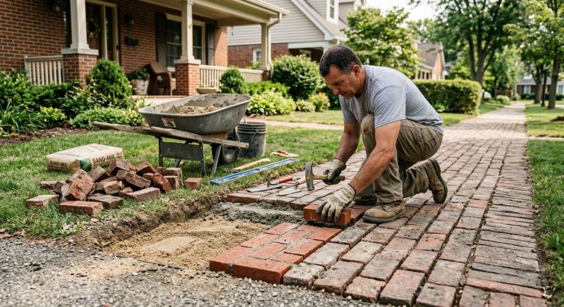 Brick Flatwork Repair in Newcastle, CA