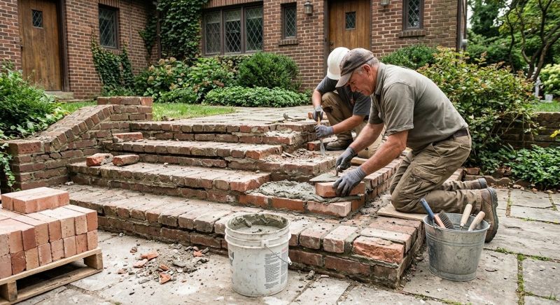 Brick Stairs Repair in Garden Valley, CA