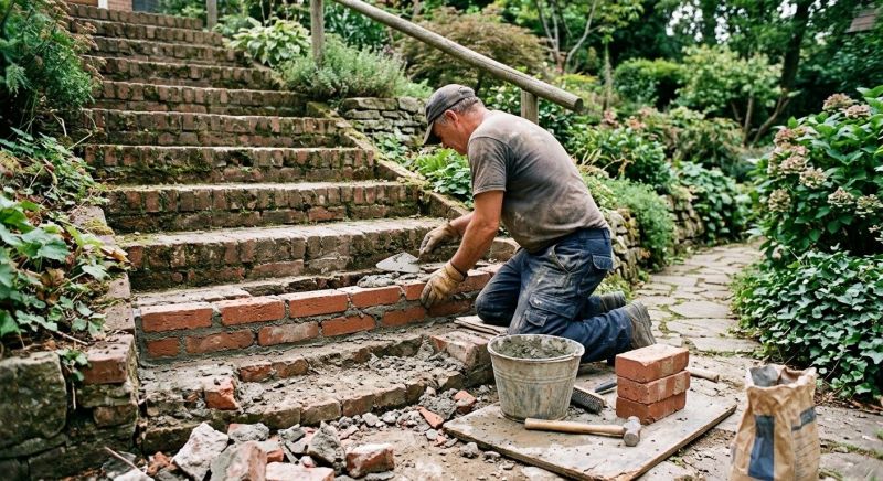 Brick Steps Repair in Placerville, CA