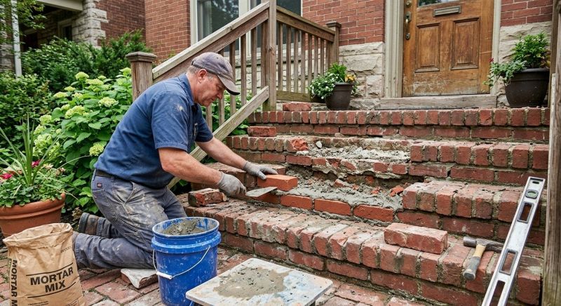 Brick Steps Repair in Placerville, CA