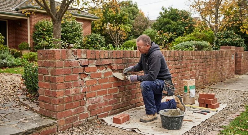 Brick Wall Repair in Folsom, CA