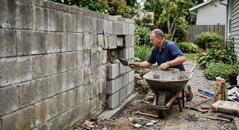 Cinder Block Repair in Placerville, CA