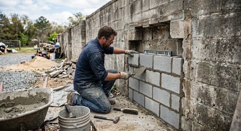 Cinder Block Repair in Placerville, CA