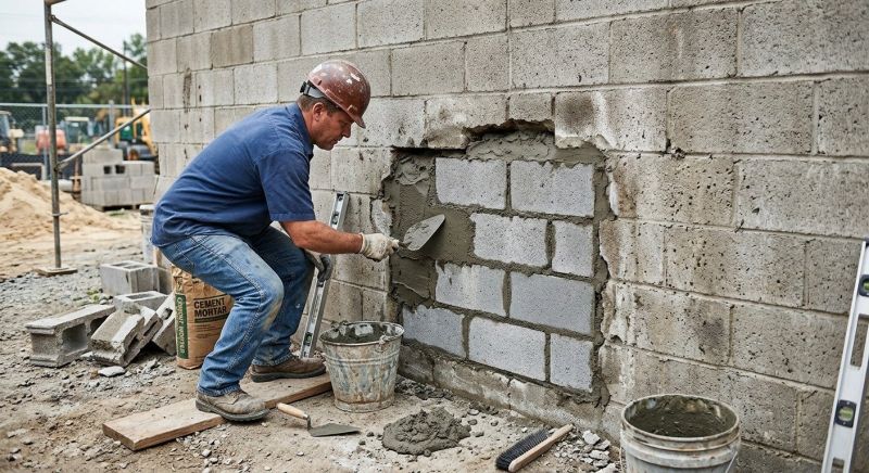 Cinder Block Repair in Placerville, CA