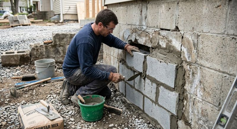 Concrete Block Repair in Rocklin, CA