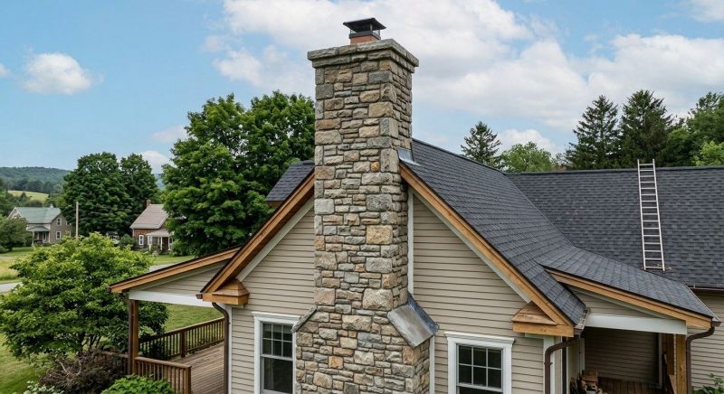 Stone Chimney Installation in Placerville, CA