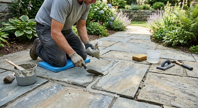 Stone Walkway Repair in Placerville, CA