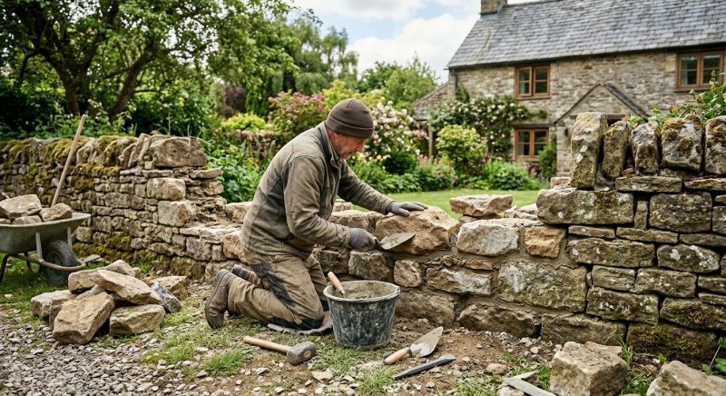 Stone Wall Repair in Placerville, CA