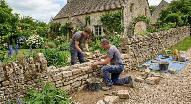 Stone Wall Repair in Somerset, CA